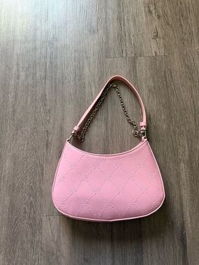 Urban Outfitters Pink Shoulder Bag with removable Chain Strap butterfly bow